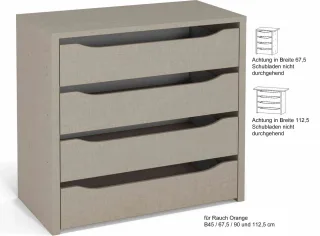Rauch 4er Schubkasteneinsatz Kleiderschrank