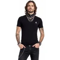 Philip Plein T-Shirt Herren V-Neck Retro Slim fit in bedruckter PP Geschenkbox