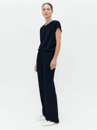 Jane Lushka - Carola structure technical jersey pants blue - Gr. - XXS