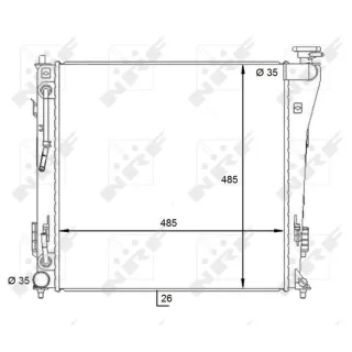 NRF Motork?hler gel?tet Hyundai I40 1,7 59087