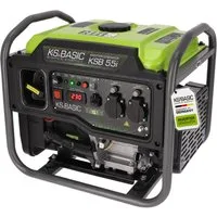 Könner & Söhnen Stromerzeuger KSB 55i, (Benzin-Inverter-Stromerzeuger, 1-tlg., mit reiner Sinuswelle, Eco-Modus, LED-Display und USB-Anschlüssen), 5000 W Nennleistung, bürstenloser Kupfer-Alternator & EURO 5 Motor