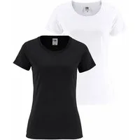 Fruit of the Loom Rundhalsshirt Lady Fit Premium (Packung, 2-tlg., 2er-Pack)