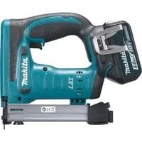 Akku-Tacker DST221RTJ, 18 Volt, Elektrotacker blau/schwarz, 2x Li-Ionen-Akku 5,0Ah, im MAKPAC Gr.2