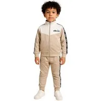 Ellesse Trainingsanzug Ellesse Kinder Sportanzug Beige Jungen + Mädchen Jogginganzug (Set, Kinderjacke + Hose), Kinder Sportjacke + Sporthose