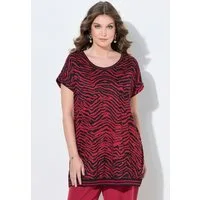 MIAMODA T-Shirt T-Shirt oversized Zebra Rundhals