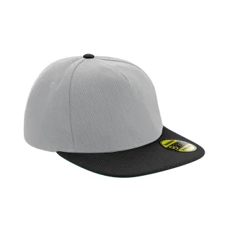 Beechfield - "Original" Snapback Mütze Flacher Schirm für Herren/Damen Unisex (Grau/Schwarz)
