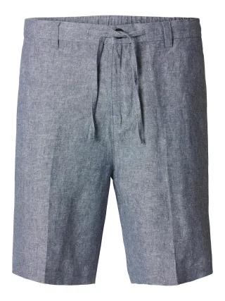 SELECTED MEN - SLMREGULAR-LEROY LINEN BLD SHORTS NOOS Oceana - Gr. - S