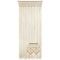 Kobolo Türvorhang Vorhang Insektenschutz TWINE beige 132 Stränge 95x210cm (1 St), Schlaufen