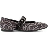 Gabor Gabor 4.144.39_7, Ballerina, Braun / Leo-Look, Damen Ballerina