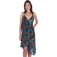 Sarcia.eu Sommerkleid John Zack Leichtes, türkisfarbiges Kleid, Schmetterlingen gemustert L