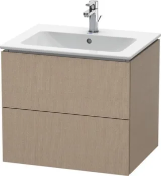 Duravit L-Cube Waschtischunterbau wandhängend Leinen Matt 620x481x550 mm - LC624007575 LC624007575