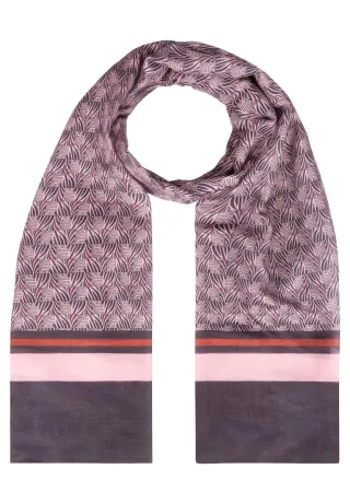 MORE & MORE - Schal mit Muster pink - Gr. - OS