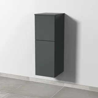 Sanipa 3way Mittelschrank mit 1 Tür und 1 Auszug, Anthrazit-Matt, SM12422 SM12422