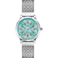 THOMAS SABO Quarzuhr KALEIDOSKOP LIBELLE WA0368-201-215-33 MM, Damenuhr, Armbanduhr, Schmucksteine, Libellen, Edelstahl