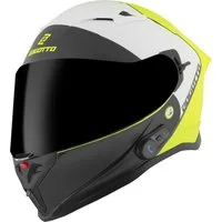 Bogotto Motorradhelm H153 BT SPN Bluetooth Helm, integriertes Kommunikationssystem,geeignet für Brillenträger,vorb
