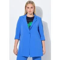 Ulla Popken Blusenblazer Blazer Reverskragen Seitenschlitze 3/4-Arm