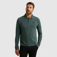 PME LEGEND Langarm-Poloshirt mit Logo Stickerei