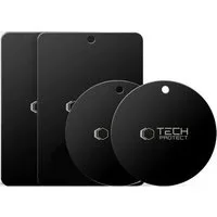 TECH PROTECT Handy-Halterung MetalPlate, (4-teiliges Set aus Magnetplatten und Klebefolien, Ultrastarke Metallplatten mit 3M-Klebebefestigung)