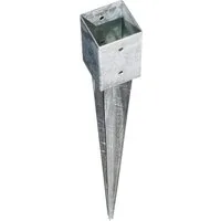 Tetzner & Jentzsch Pfostenträger Zaun H-Anker Pfostenträger Pfostenanker Einschlaghülse Pfostenkappe, Einschlaghülse 75cm