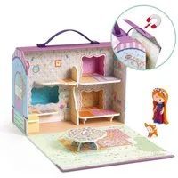 DJECO Puppenhaus Tinyly: Bluchka & Indie Haus Spielhaus Spielfigur