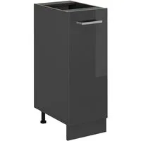 Vicco Apothekerschrank R-Line, Anthrazit Hochglanz/Anthrazit, 30 cm ohne Arbeitsplatte (1-St)