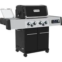 Gasgrill Regal Q 490 IR schwarz/edelstahl, mit Infrarot-Seitenbrenner und Heckbrenner, iQue Smart Steuerung
