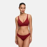 CREAMY Tanga Tanga mit Spitze, 3er Pack-Wine Red-XS