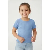 KIDS ONLY T-Shirt KOGNELLA S/S O-NECK TOP NOOS JRS mit süßer Wellenkante