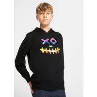 bonprix Hoodie mit coolem Print, aus Baumwoll-Mix, mit Kapuze