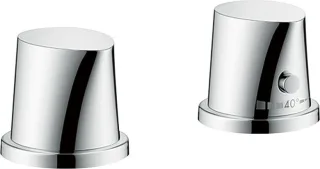 Hansgrohe 2-Loch Thermostat Axor Starck Organic F-Set chrom Wannenrandmontage , 12422000 12422000