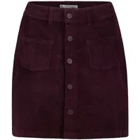 Eight2Nine Minirock Damen Mini Cordrock aufgesetzte Taschen und Kopfle