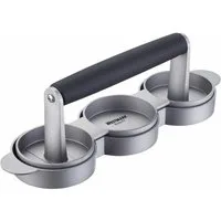 WESTMARK Hamburger Maker Mini, formt 3 Mini-Patties (ca. 6,5 cm) gleichzeitig