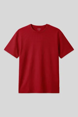 Übergroßes Rundhals-T-Shirt