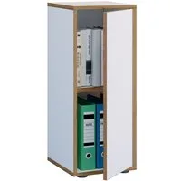 VCM Aktenschrank Salia L DT 30 74x30x33cm (1-St) Holz Ordner Aktenschrank Büromöbel Schrank 2-fach Breite 30 cm Drehtür