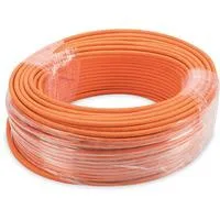 Professional Cat7 S/FTP Verlegekabel simplex, Dca orange, 100 Meter Rolle