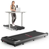 HOMEFITNESSCODE Laufband Tragbares Laufbänder – 2-in-1-Walkingpad Elektrisch (Transportrollen – Lauffläche 39 x 97 cm – Bis 120KG), 1–10 km/h einstellbar – Bürstenloser Motor 2,5 PS – mit LED-Display