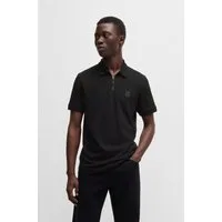 BOSS ORANGE Poloshirt Passerzip Regular Fit Zipper Zip Classic Stretch Pique Polo, pflegeleicht