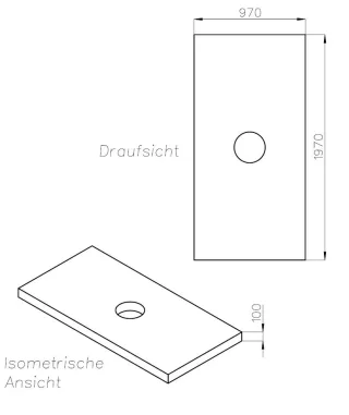 Neuesbad Wannenträger für Ideal Standard Ultra Flat S+ 200x100 SD 27482