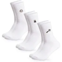 OCCULTO Basicsocken Damen & Herren Motiv Tennissocken 3er Pack (Modell: Robin) (3-Paar)
