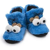 Krümelmonster Krümelmonster Booties, Gr. L/ 41-42 Plüsch Hausschuhe