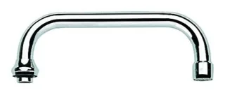 Grohe U-Auslauf 13028 Ausladung 200mm für Küchen-Wandbatterien, 1/2'' chrom, 13028000 13028000