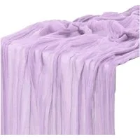Zaewry Tischläufer Bali-Gaze mit Falten Tischdecke Bohemian Tabelle Flagge (1-tlg), 90 x 300 cm Romantische Tischdecke Dekoration