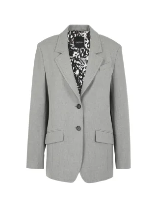 Marc Cain Sports - Blazer mit gemustertem Innenfutter grey - Gr. - 38