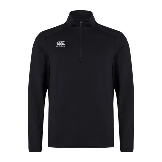 Canterbury Herren Club Zip Neck Track Top (Schwarz)