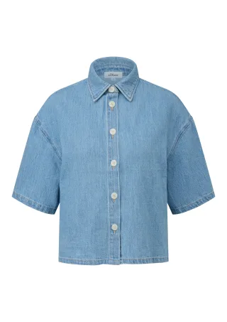 s.Oliver - Bluse blau - Gr. - 38