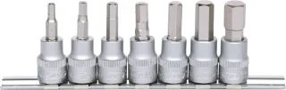 KS Tools 3/8" Bit-Stecknuss-Satz Innensechskant, 7-tlg - 911.3945