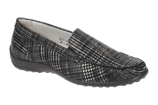 Waldl?ufer 640004 KL?RE Damen Slipper schwarz bequeme Halbschuhe