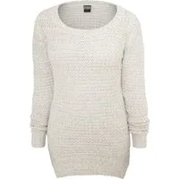 URBAN CLASSICS Rundhalspullover Urban Classics Damen Ladies Long Wideneck Sweater (1-tlg)