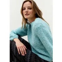 MORE&MORE Rundhalspullover kuschelig warmer Bouclé-Pullover