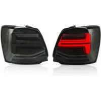 LLCTOOLS Rückleuchte Hell ausleuchtende LED Rückleuchte mit E- passend für VW Polo, 6R 6C (2011-2017), Rücklicht, Bremslicht, Nebelschlussleuchte, Blinklicht und Rückfahrlicht, Voll LED, LED fest integriert, Dynamischer Blinker, Hochwertiges LED Rück